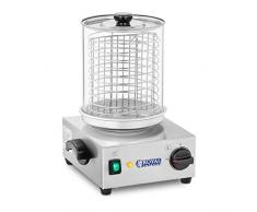 Royal Catering Machine à Hot Dog Professionnelle Appareil Hot Dog RCHW 800 (Puissance 800 Watts, Température 0-110°C, Taille du cylindre 24 cm, Diamètre du cylindre 20 cm)