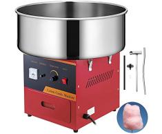 SucceBuy Machine à Barbe à Papa Professionnelle Cotton Candy Machine Idéale pour Anniversaires et Festivals (rouge)