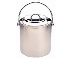 Seau à glace isotherme Acier inoxydable. 180(Ø) x 180(H)mm. Capacité: 2L.