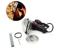 DiLiBee 220-230V / 50Hz 80W Doner Cutter Doner Doner Kebab Couteau Kebab Cutter Gyrosmesser Électrique Doner Kebab Rouge