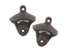 Lofekea Décapsuleur Mural, 2 Pack Décapsuleur à bière en Fonte de Style Vintage de