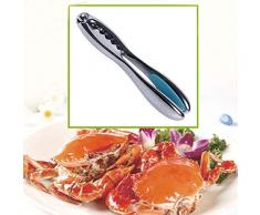 QYWJ Pinces à usages Multiples Fruits de mer Crabe Outil, Pince de Crabe en Alliage de Zinc, Outils de Fruits de mer pour Retirer Le Homard/Les coquilles de Crabe/Les huîtres