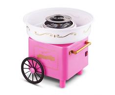 Flyelf Panier Rétro Machine à Barbe à Papa Cotton Candy Maker avec 1 x Cuillère 10 x Bâton de Bambou