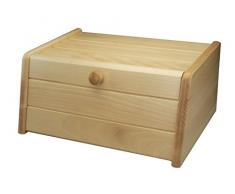 Apollo Boîte à Pain en Bois de hêtre avec Porte rabattante 40Â cm