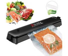 Machine Sous Vide, Aitsite Machine de Scellage Vacuum Sealer Appareils de Mise Sous Vide Machine de Cachetage pour la viande, les œufs, les Légumes, la Conservation des Fruits (Noir Neuf)