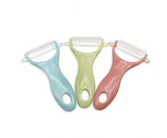 PEAK-EU 3 Pcs Éplucheur de Fruits et Légumes Céramique Epluche Essential Ustensile de Cuisine