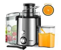 Centrifugeuse Extracteur de Jus Centrifugeuse Fruits et Légumes avec Bouche 65 MM et 2 Vitesses sans BPA ELEHOT