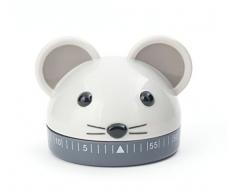 Kikkerland Souris Minuteur de cuisine, acier, multicolore, 24 pièces