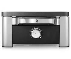WMF LONO Appareil à Raclette Multifonction, Grill, Crêpières, 8 Personnes, Température Réglable, Plaque en Fonte Reversible, Haute Puissance 1500W, Design Inox Haute Qualité, 0415040011