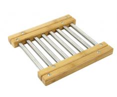 Ambiance Nature 510764 Dessous de Plat Extensible Bambou et Inox