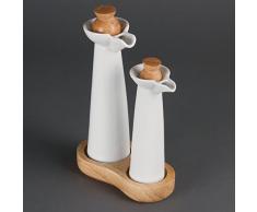 Huilier & Vinaigrier & base bois (1 pce)