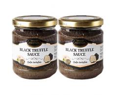 Truffe dété noire Gourmet Tuber aestivum Pâtes, idéales pour la viande, pain grillé, omelettes, pâtes, risotto, sushi (2 x 170g)