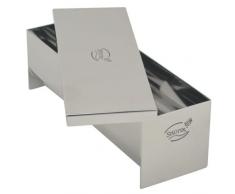 Städter 62207 Plat à Tarte et à terrine en Acier Inoxydable avec Couvercle 230 x 75 x 75 mm 1 l