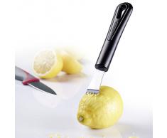 Westmark 28302270 Zesteur Gentle en PP/INOX, Noir/Argent, 16,5 x 2,7 x 2 cm