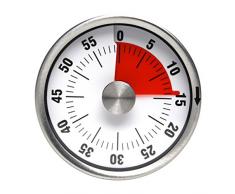 Minuteur de cuisine Yuccer Mécanique Tourner Minuterie Visual Analogique Minuterie Alarme Temps Outils pour Ménage Sport Cuisson (Noir)