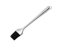 Barbecue à badigeonner Brosse à Manche en Acier Inoxydable Barbecue Brosse Huile Silicone Pinceau de Cuisine Alimentation Cuisson