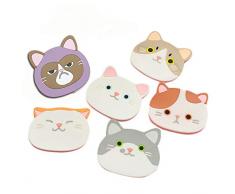 CAT Tasse Silicone Mug Dessous de verre – Tapis en caoutchouc pour bouteille de vin, verre, Meilleur Pendaison Boisson, thé Home Maison Décor de cuisine – Registre de mariage Idée de cadeau