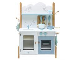 Labebe Jeu de Cuisine de Cuisine en Bois pour Enfants, Épicerie Colorée de Placard de Cuisine, Nourriture Prétentieuse et Jeu de Rôle pour des Enfants