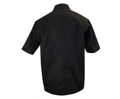 LMA Veste de Cuisine Ecumoire, Noir, S