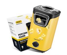 MEOMY Machine à Pop Corn, Machine à Popcorn Electrique avec Tasse à Mesurer, Pop Corn en 2 Minutes, Sans Matières Grasses, Circulation dAir Chaud, Sans BPA, 1100W