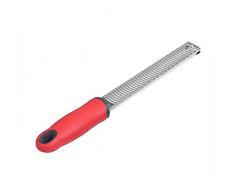 Râpe à Fromage, Zesteur Râpe à Cuisine en Acier Inoxydable Râpe Zesteur avec Poignée Ustensiles de Cuisine Râpe Fromage pour Citron, Orange, Agrumes, Fromage, Chocolat, Noix, Gingembre.(# 1 Rot)