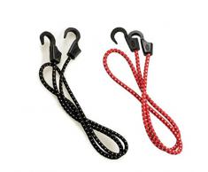 Panier de commerce Baguettes Porte-bagages Fixé Haute pompe Caoutchouc Élastique Corde 2 pièces