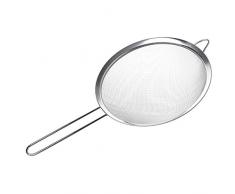 Lunji Passoire INOX Ecumoire Tamis de Cuisine pour égoutter Nouille/Riz/Légumes/Blanc dœuf (22cm)