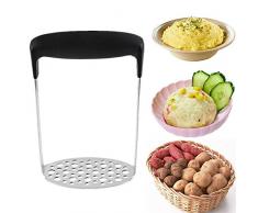 Lanker Presse Purée Broyeur de Pommes de Terre Lisse Fruits Presse-Fruits INOX Presse Acier Inoxydable KT23