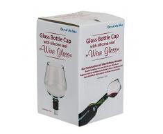 ootb Bouchon Bouteille Joint Silicone, Verre de vin, Transparent, 13 cm