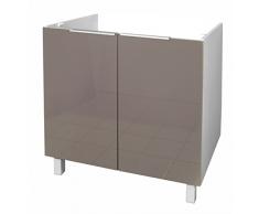 Mastercook Meuble sous évier – 80cm (Taupe)