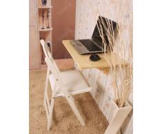 SoBuy® FWT03-N Table pliable, Table murale rabattable en bois, table pour chambre d'enfant, couleur transparente
