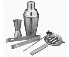 Coffret Cocktail en Inox Avec Shaker - 5 Accessoires