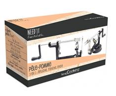 Scrapcooking 5255 Pèle Pomme Noir Needit en Acier Inoxydable pour Eplucher Simplement