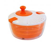 STONELINE 18905 Essoreuse à Salade avec manivelle, idéal pour Laver et sécher la Salade, légumes et Herbes Ustensiles de Cuisine, Plastique, Orange, 25.6 x 25.9 x 16.1 cm