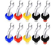 10 Pièces Bouchons de Vin en Silicone Bouchons de Vin Bouchon de Bouteille de Vin Bouchon de Bouteille de Vin Liège Manuel Bouchons de Bouteilles de Boissons pour la Fourniture de Boissons de Vin