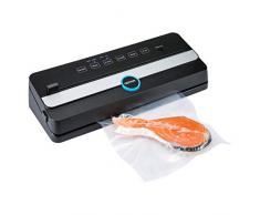 Machine sous Vide Automatique, GERYON E2901-M Appareil de Mise sous Vide Alimentaire avec Coupeur LED Indicateur Scelleuse Emballeuse Portable pour Aliments Secs et Humides