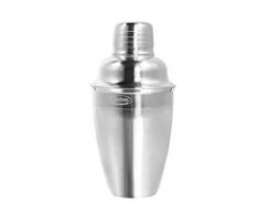 Newness Shaker à Cocktail en 304 INOX, Cocktail Bar Shaker Mélangeur à Shaker Vin avec Crépine et Couvercle, 250 ML (8,4 OZ), Petit, Simple Martini