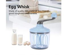 Wifehelper Type Manuel de Fabricant de Mousse de Fouet de Crème d'Oeufs, Outil Manuel De Cuisine De Batteur d'Oeufs 1100ml