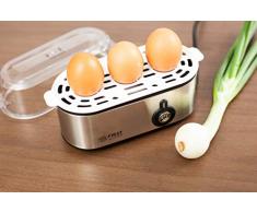 TZS First Austria Cuiseur à Oeuf Électrique 210W, Coquetier 3 oeufs, avec Tasse à Mesurer et Pique-oeufs, pour Oeufs Durs, à la Coque, Mollets