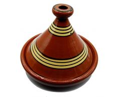 Etnico 0801201019 Tajine Tagine Plat marocain en Terre Cuite 35 cm