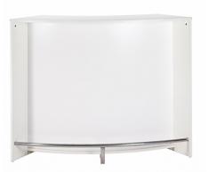 Simmob Bar, comptoir de Cuisine Blanc, Meuble daccueil 2 Portes, Bois