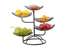 Corbeille À Fruits Original Métal, Panier A Fruits A Etages en Métal Décoration Porte Fruits Perfect pour Fruits, Légumes, Snacks Et Articles Ménagers