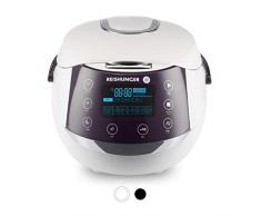 Reishunger Cuiseur à riz numérique (1,5l/860W/220V) Multicuiseur avec 12 programmes, technologie à 7 phases, Minuteur et fonction de maintien au chaud - Du riz pour jusquà 8 personnes