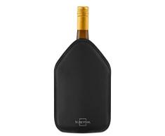 SILBERTHAL Manchon Refroidisseur De Bouteille Noir avec Gel Réfrigérant - Rafraîchisseur De Bouteille Etui Vin/Eau/Champagne/Alcool Ajustable - Accessoire Poche A Froid Noire Maintenir Au Frais
