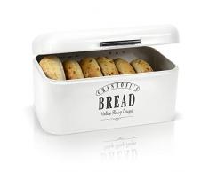 Granrosi Boîte à pain rétro - Boîte à pain compacte pour garder le pain et les petits pains frais plus longtemps - Attire tous les regards dans toute cuisine