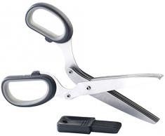 Ciseaux à herbes avec brosse de nettoyage [Rosenstein & Söhne]