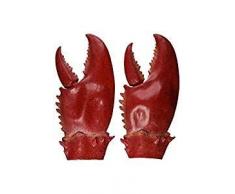 Lanyifang Pinces à Homard Fantaisie Gants en Latex Adulte Taille Pince à Crabe Crustacé sous la Mer Accessoire de Costume de Plage