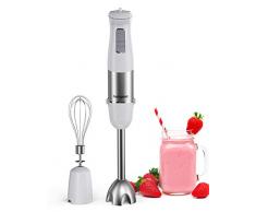 homgeek Mixeur Plongeant 1000W, 2 en 1 Mixeur Multifonction, Mélangeur à Main avec 6 Vitesses de Réglables, Acier Inoxydable, Fouet et Chooper, 17,000U/Min, EasyClick Système [2020 Nouvelle Version]