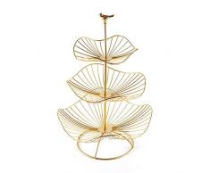 coil.c Corbeille a Fruits 3 Etages Grande Porte-Fruits en Acier Porte à Pain Panier à Fruit en Métal, Vintage Style Corbeille à Fruits Stand, Coupe De Fruit Design