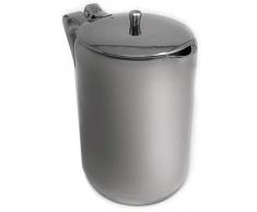 Space Home - Pot à Lait - Théière avec Couvercle - Crémier - Acier Inoxydable - Argent - 1000 mL